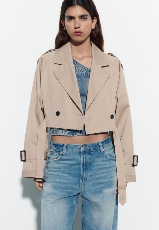 Укороченый тренч Zara