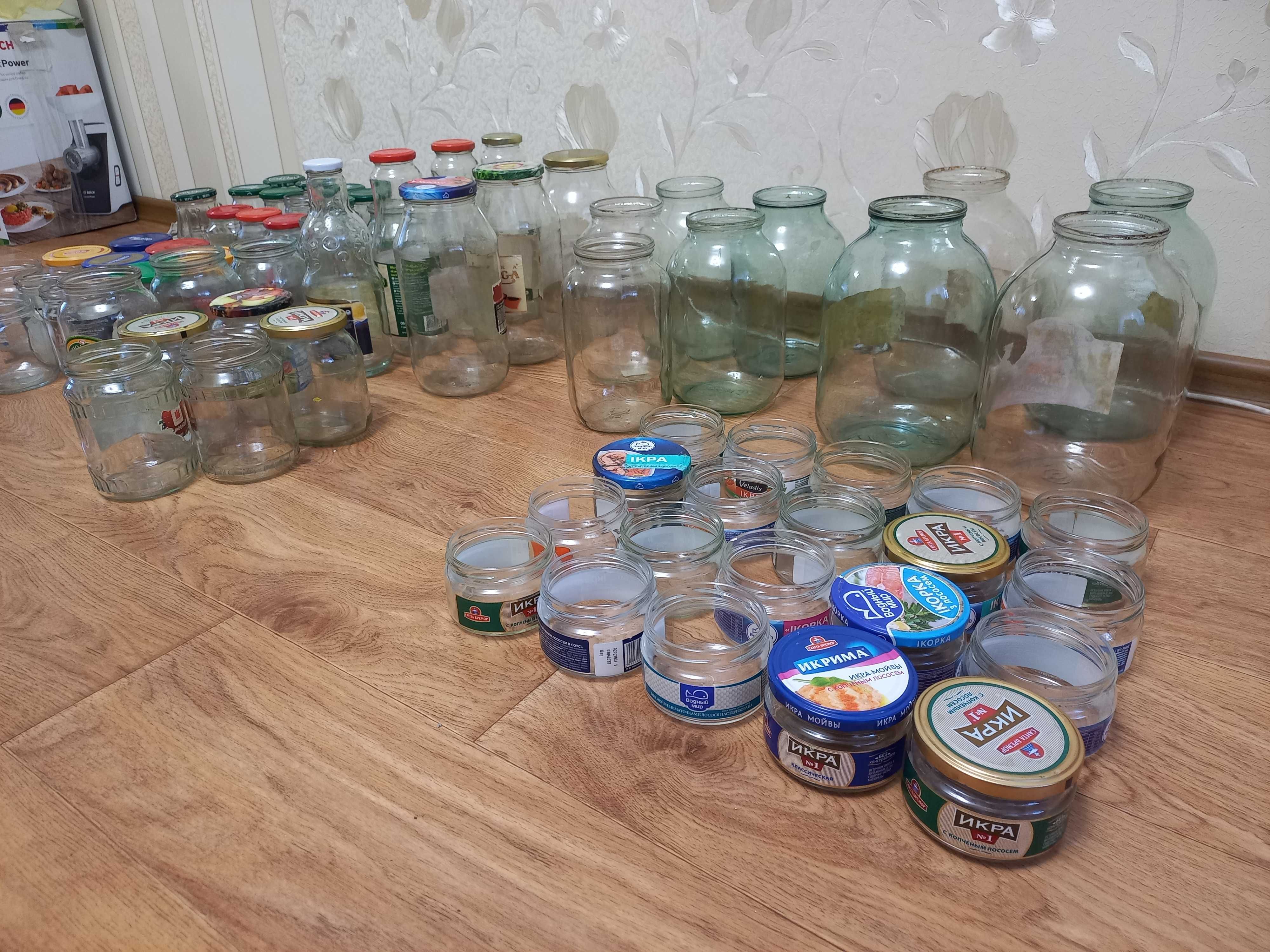 Банки под консервацию,  стеклянные банки,  3л, 2л, 1л, 0.5л, 0.18л