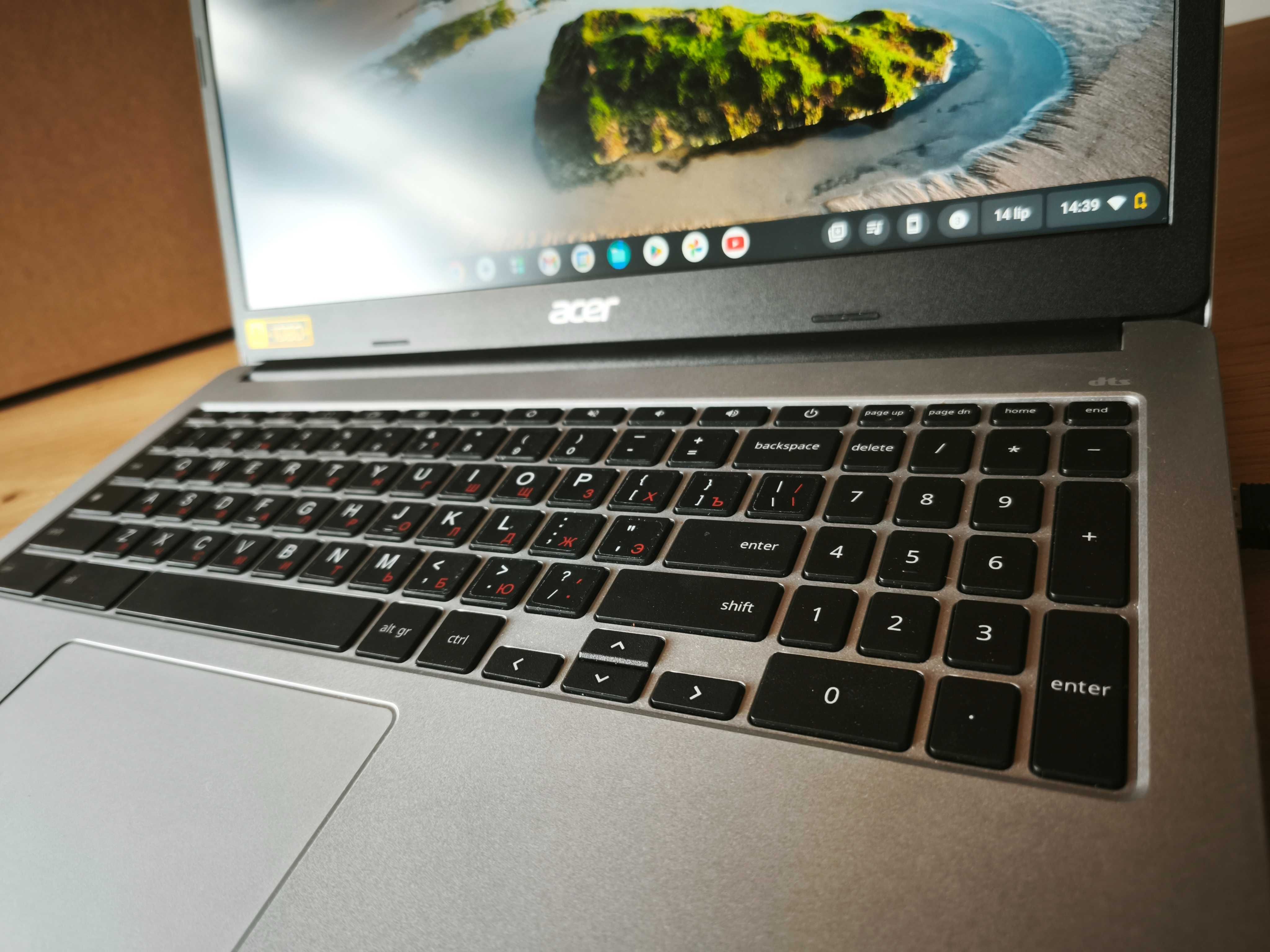 LAPTOP CHROME ACER jak NOWY na gwarancji 15,6 cala 8GB ram 128 GB Dysk