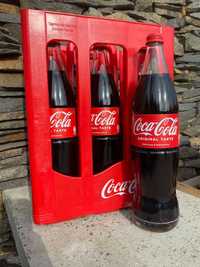 Coca-Cola 1 л скло стекло + ящик з ручкою Німеччина  ексклюзив
