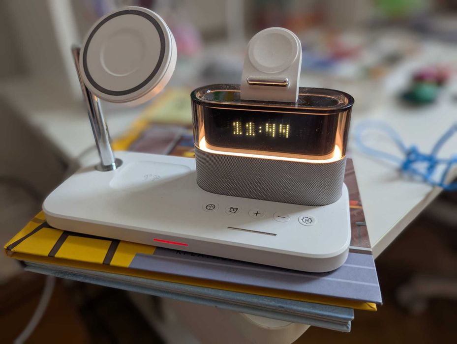 Зарядка безпровідна 5в1 iphone, airpods, apple watch MagSafe