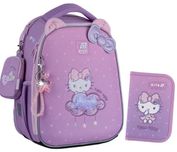 Рюкзак і пенал шкільний каркасний ортопедичний Kite Hello Kitty , Кайт