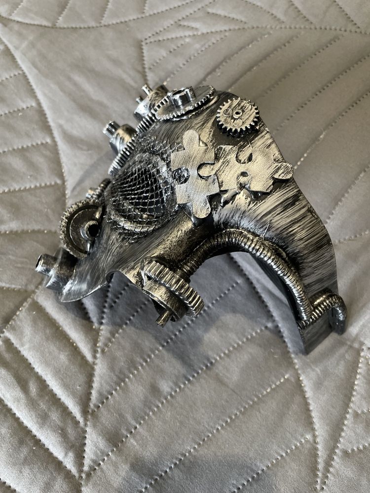 Przebranie STEAMPUNK (kamizelka, maska, rękawiczki, zegarek)