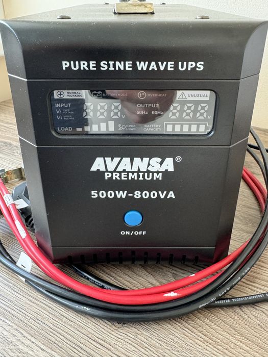 Продам безперебійник (ДБЖ)  Інвертор,  УПС, Avansa 500 ват.