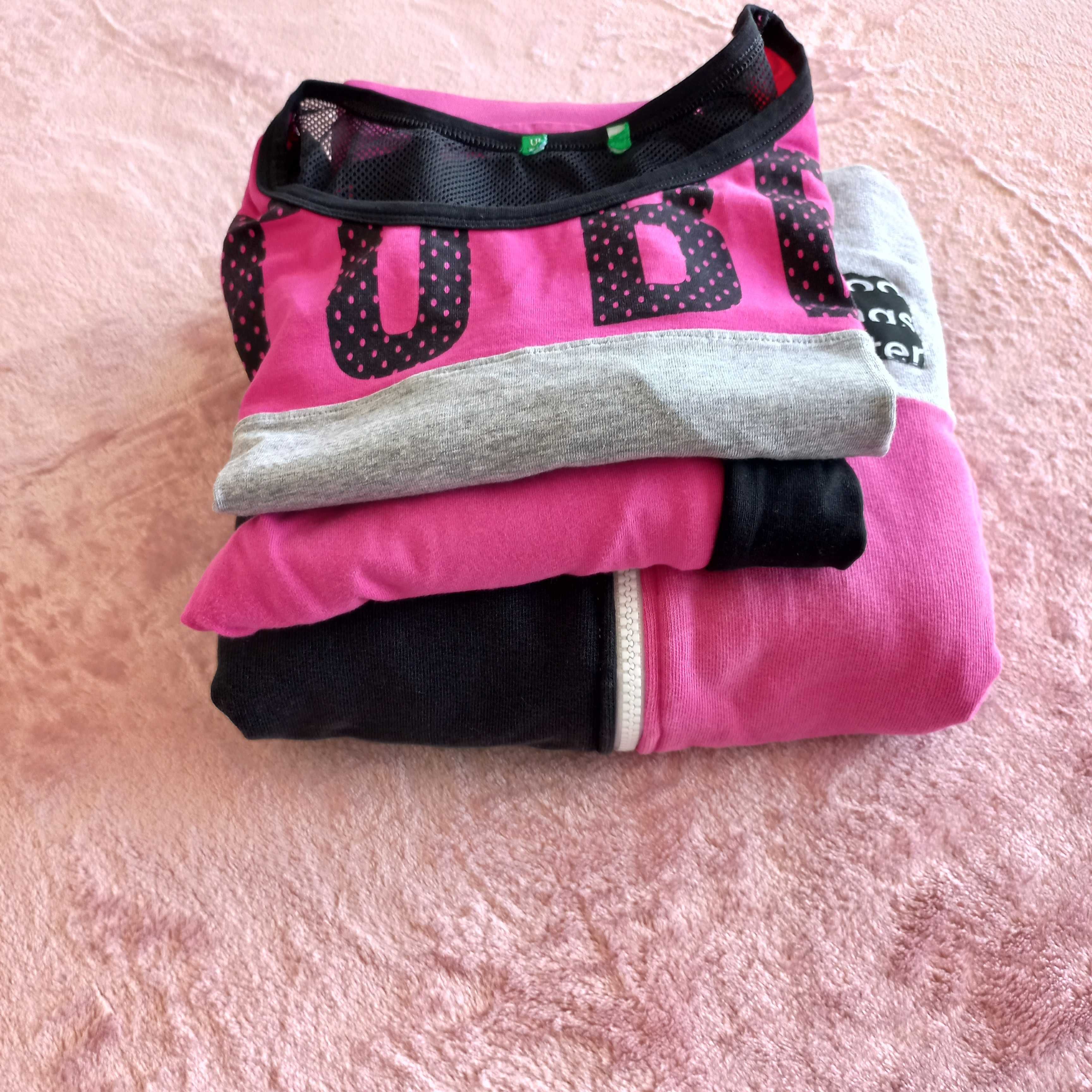 Casaco, calça e top Benetton (xl criança)