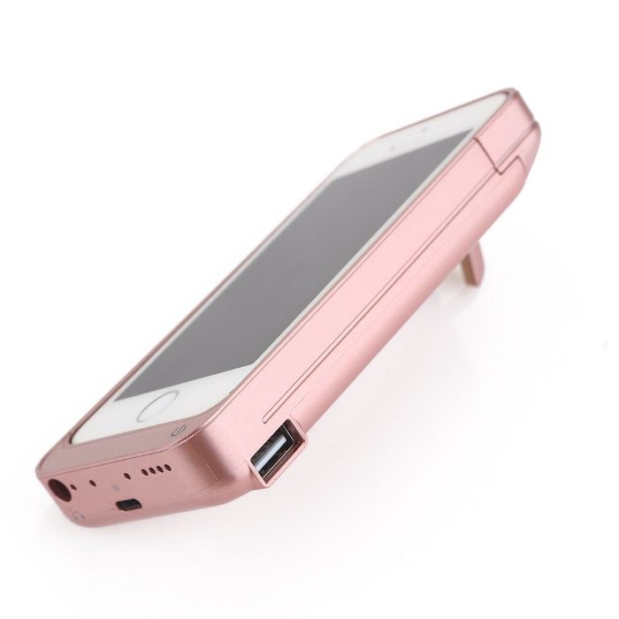 Sem bateria nunca mais!!! Capa power bank iPhone 6/6S/7 PLUS Rosa