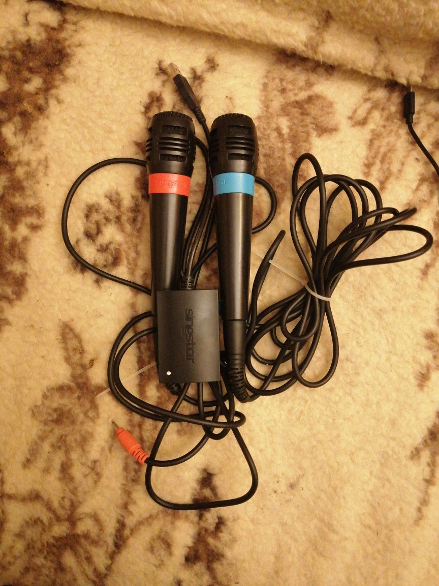 Mikrofony SingStar + convecter USB PlayStation 4/3,