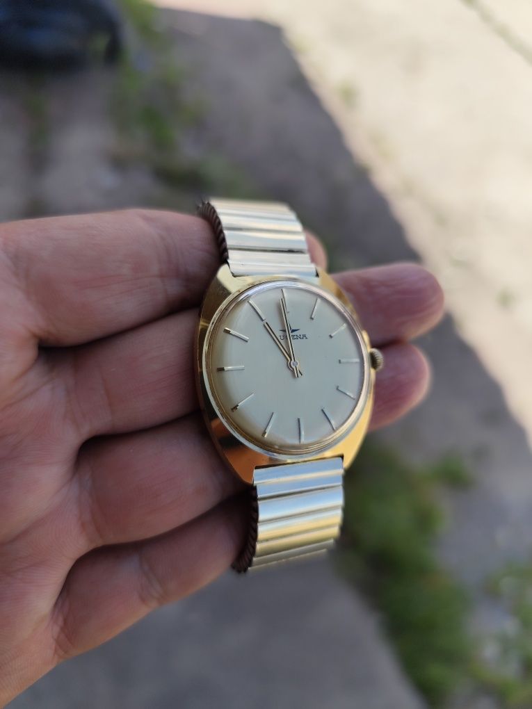 Zegarek mechaniczny dugena vintage retro prl