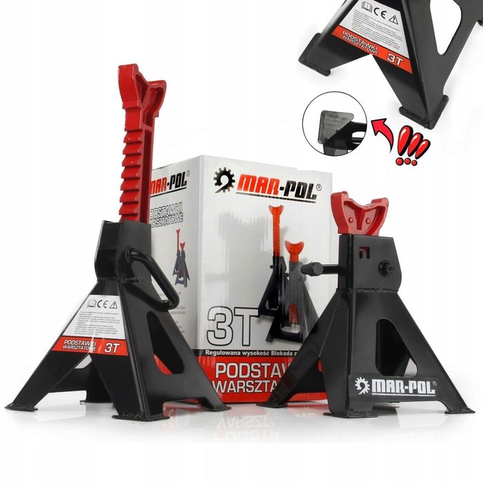 PODSTAWKI PODPORY KOBYŁKI POD SAMOCHÓD 3T STOJAKI