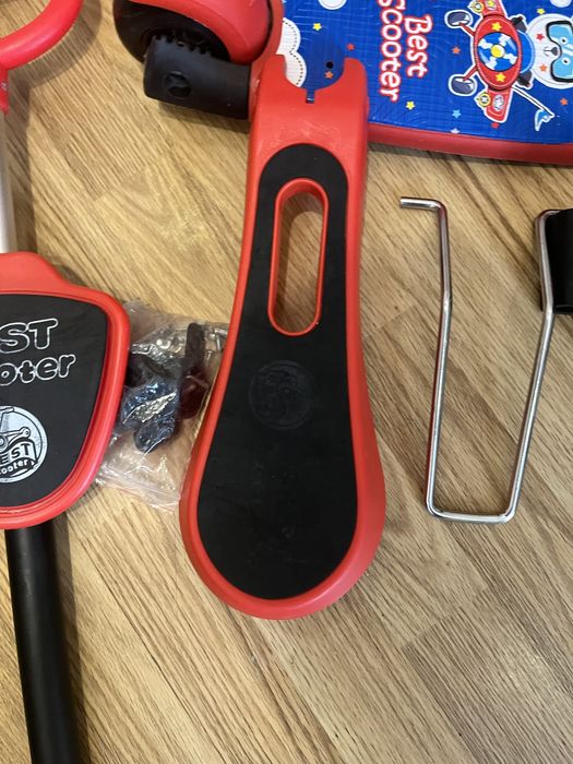 Самокат 5в1 Жук ,сонечко, червоного кольору