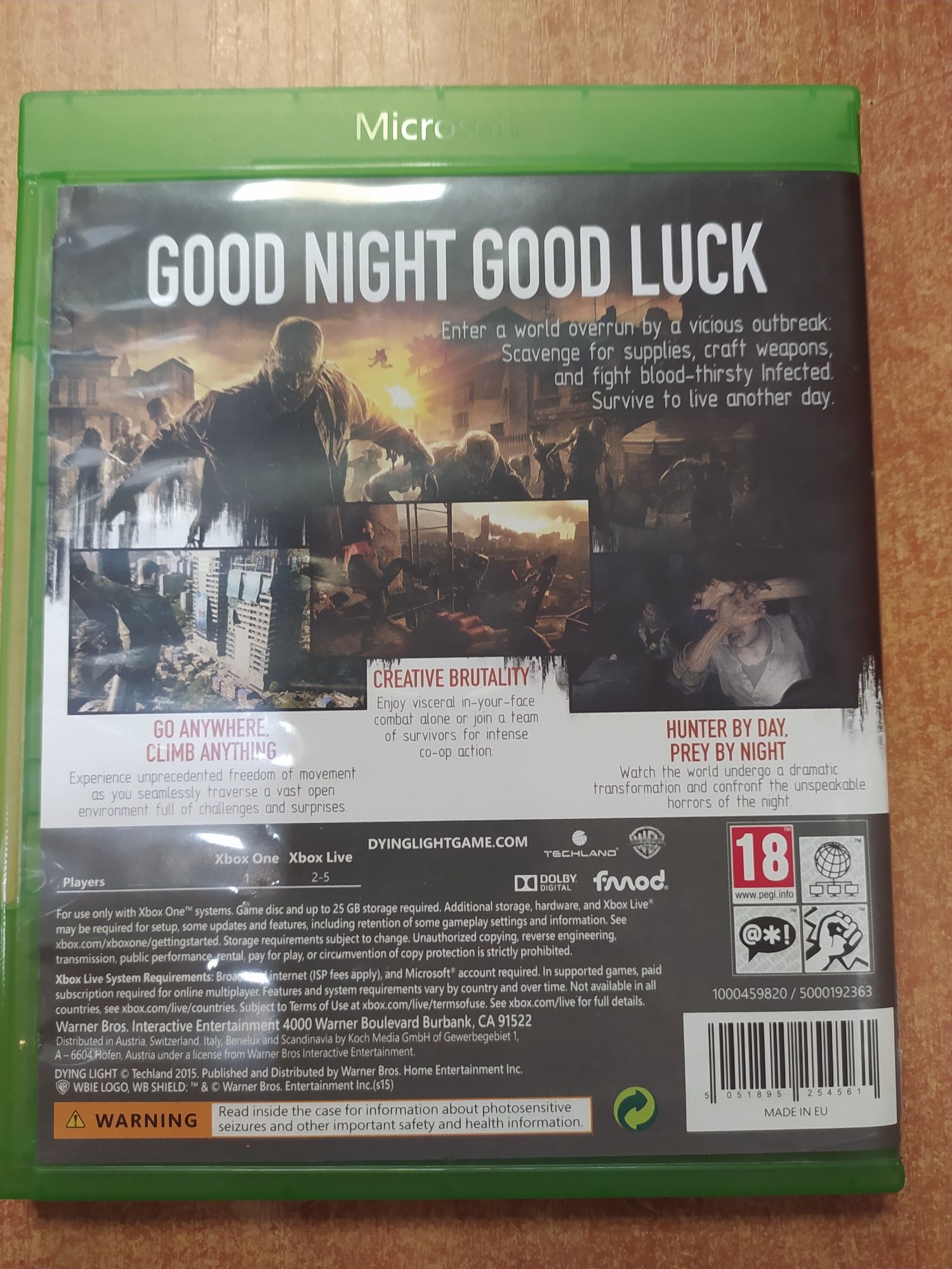 gra xbox ONE DYING LIGHT  Xbox One