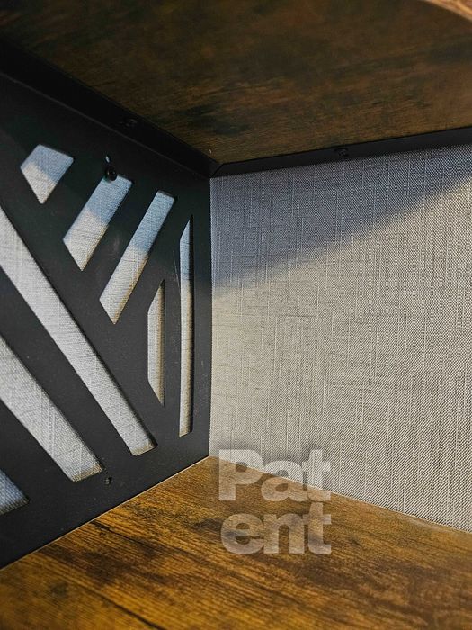 Loftowa narożna dekoracja ścienna kwietnik 5 poziomów wzór