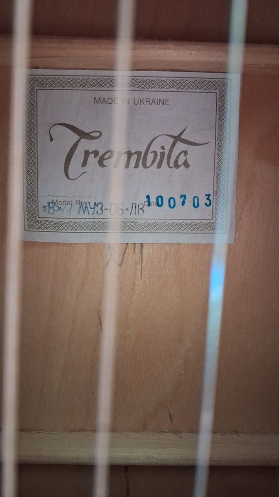 Гитара "Трембіта', шестиструнна.
