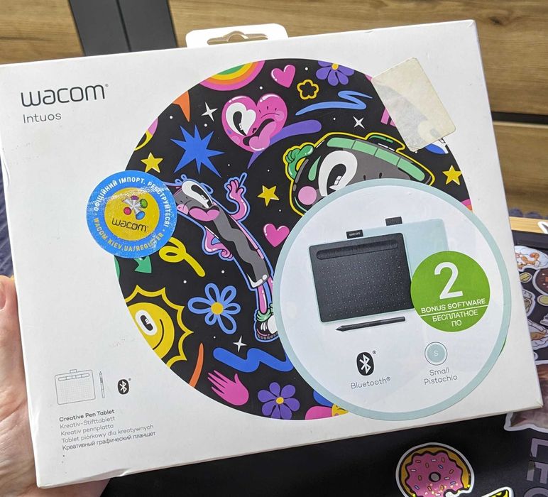 Графічний планшет Wacom Intuos S Bluetooth Pistachio (CTL-4100WLE-N)