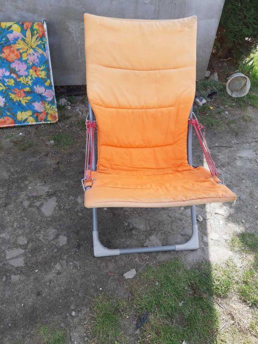 Fotel ogrodowy "Garden" pomarańczowy 120cm X 55cm