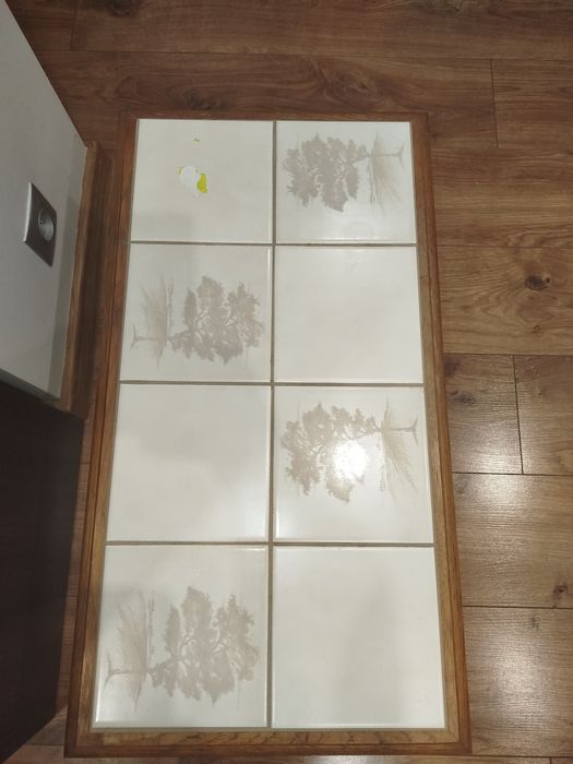 Stół,stolik kawowy blat z płytek Retro,Antyk,PRL ,Vintage,stare meble,