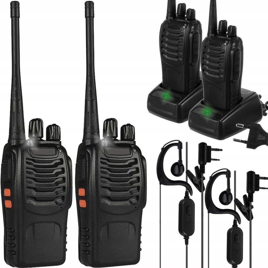 Krótkofalówki 2x Walkie Talkie PRO Duży zasięg 5km NOWE