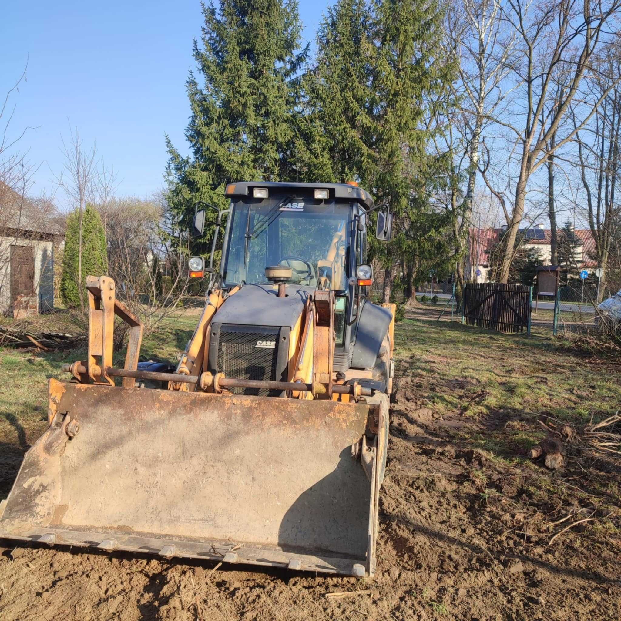 Usługi koparko ładowarką ,roboty ziemne
