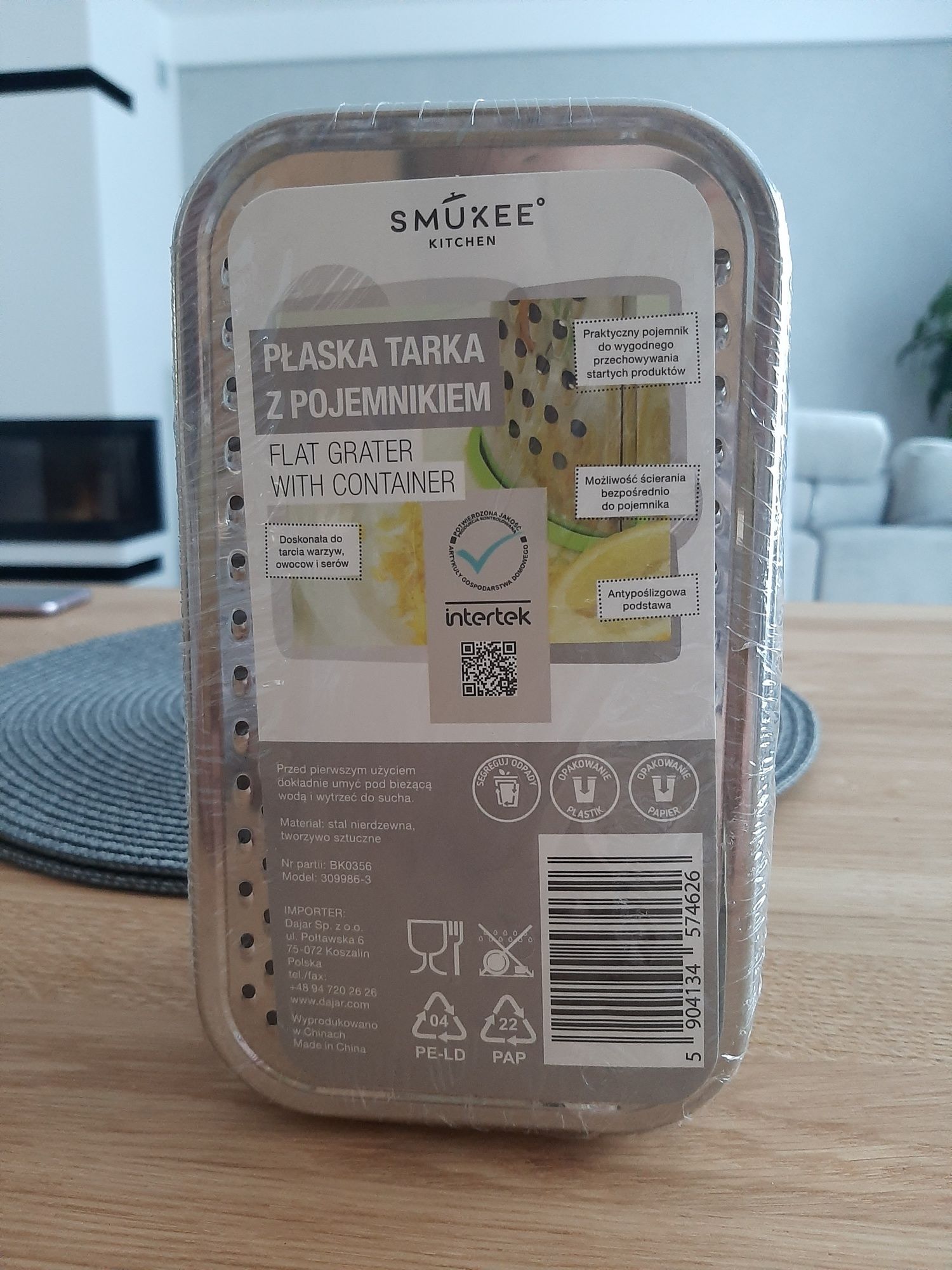 Płaska tarka do warzyw z pojemnikiem NOWA
