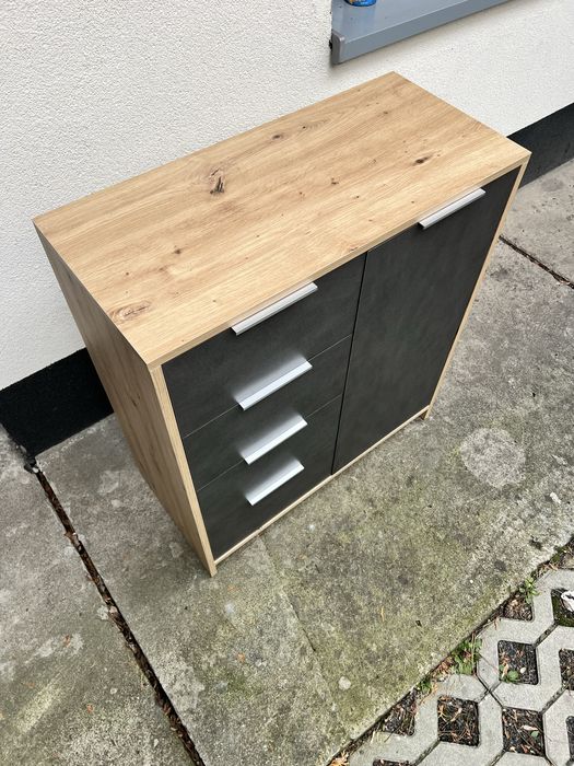 Nowa pojemna komoda z szufladami kol. antracyt,matera,loft/dab artisan