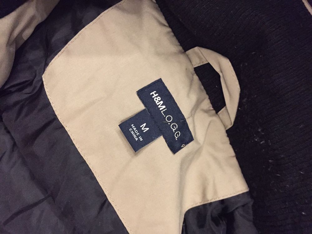 Męska parka H&M rozm. M ciepła