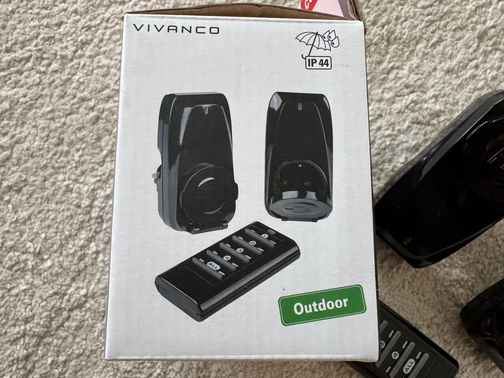 Vivanco comfort gniazdka zdalnie sterowane ip44