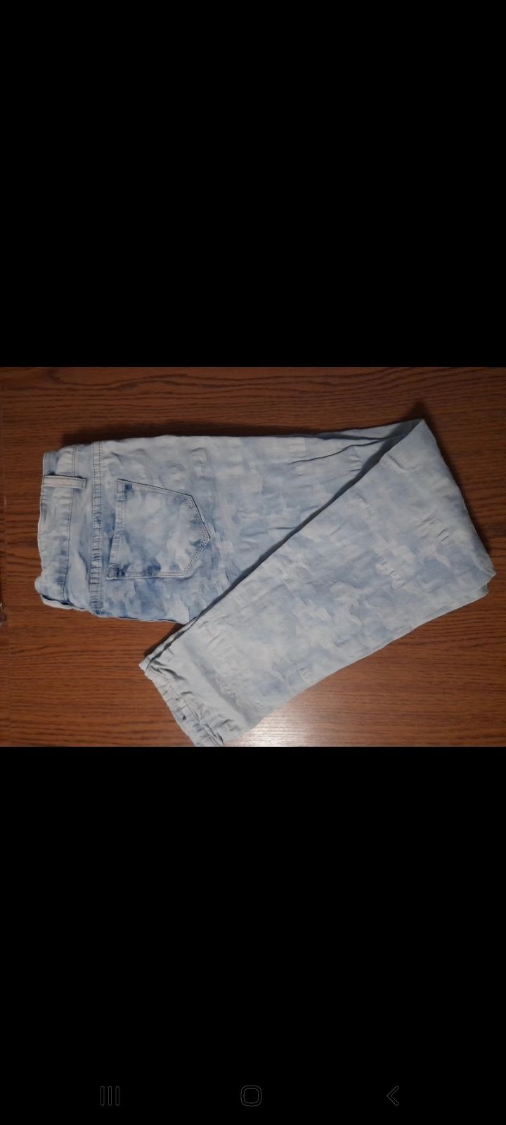 Spodnie jeans moro