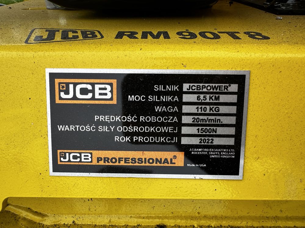 Zageszczarka nowa jcb RM90T8 waga 110kg