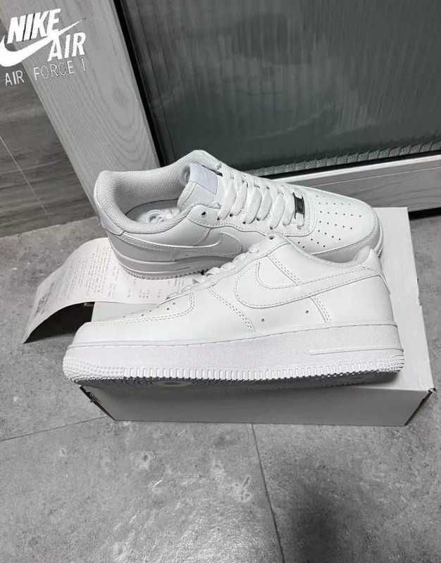 Biały\NikeForce1*airDamskieKomfort ZniżkaTrampkiNeutralne 46