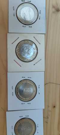 Conjunto 4 moedas coleção 200 escudos