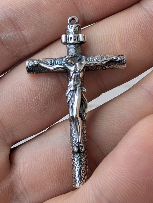 Срібний хрестик 12г серебряный крестик кулон распятие Иисус 925
Середн