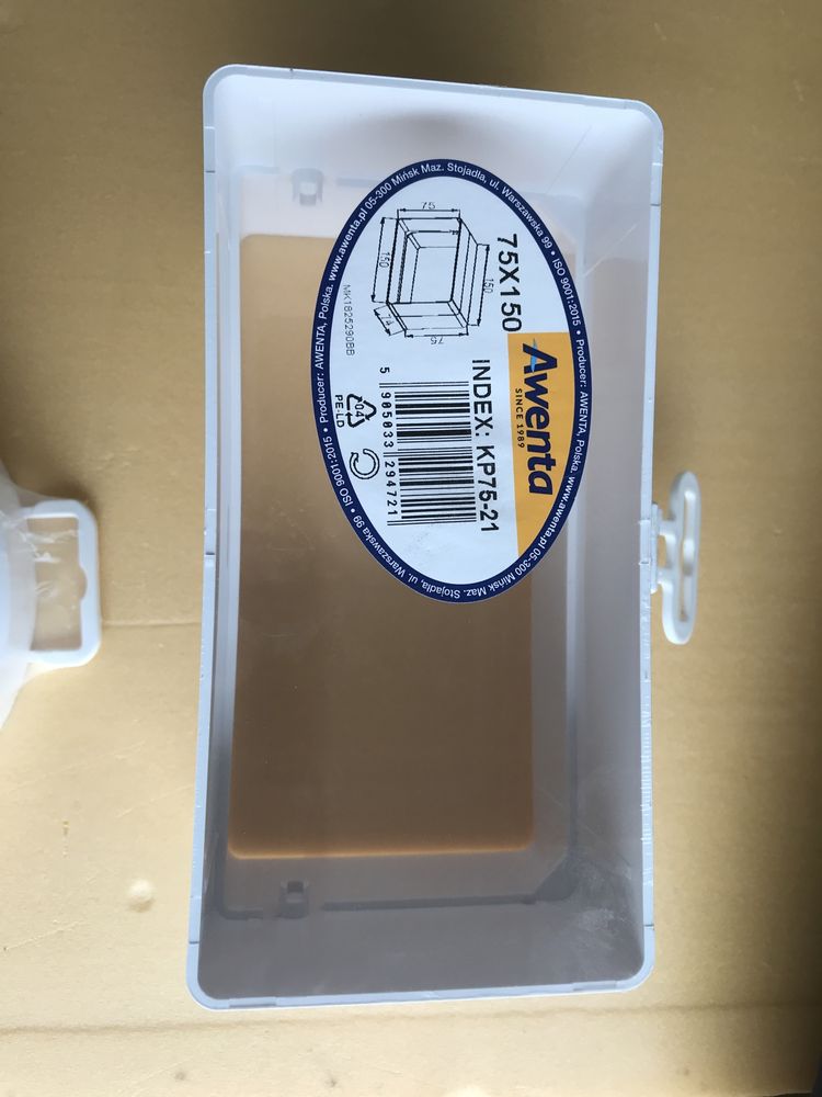 Awenta łącznik do kanału 75x150mm  , redukcja fi 125/100