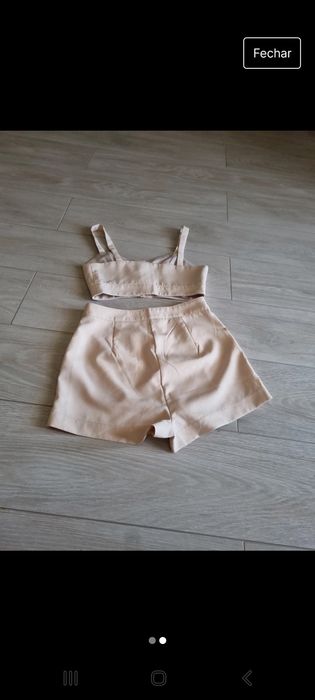 Calção e top nunca usado