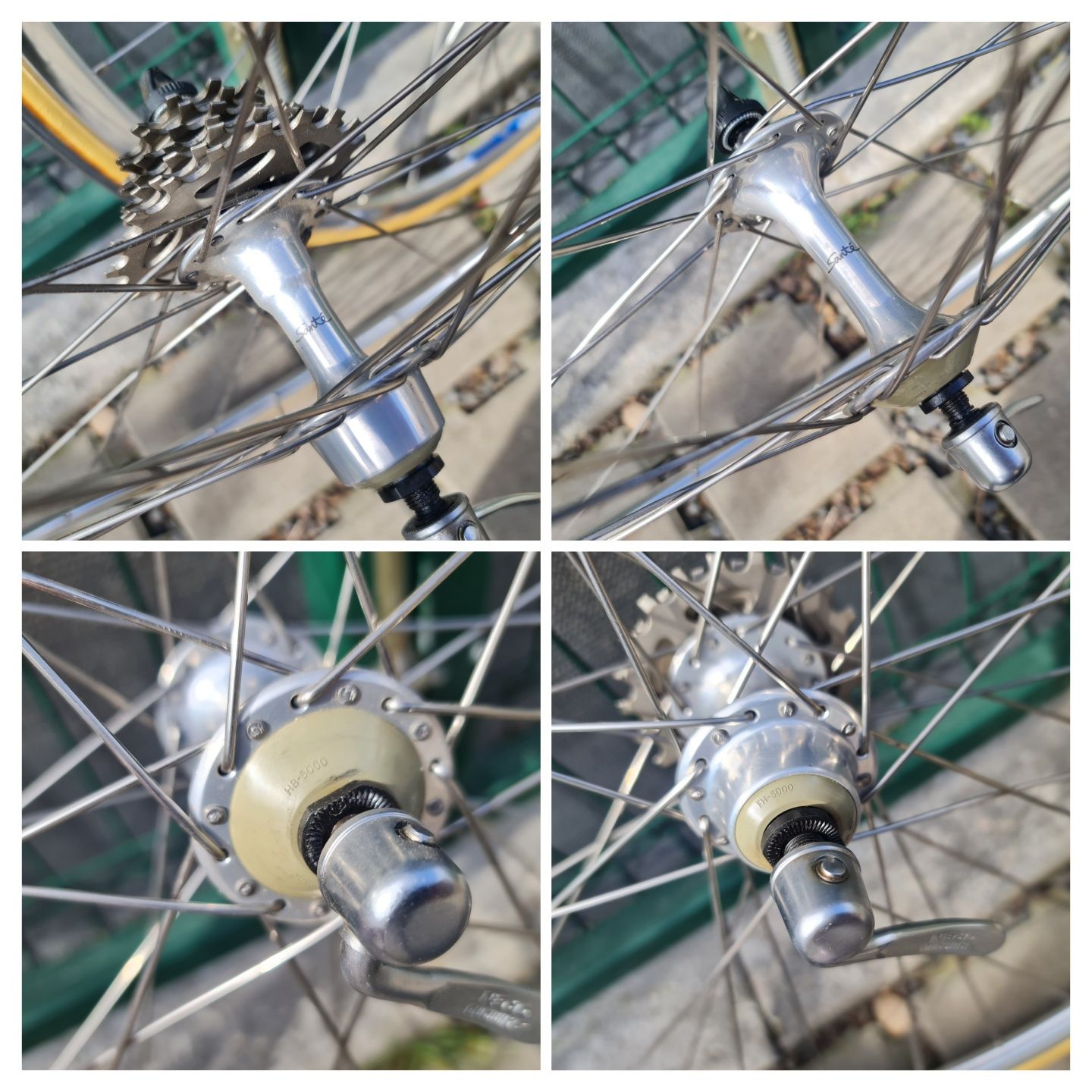 Komplet Retro kół szosowych Shimano Sante Ambrosio Aero Dynamic