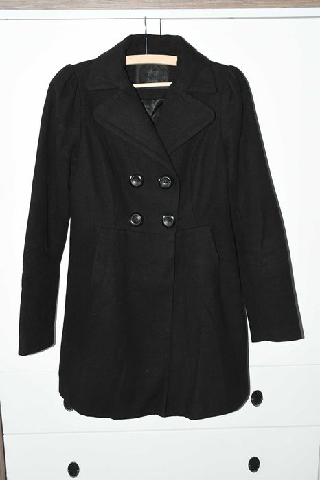 Płaszcz STRADIVARIUS czarny  S