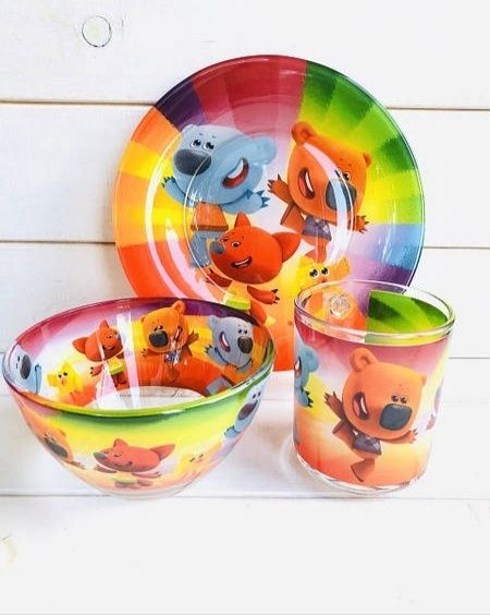 Дитячі набори посуди з улюбленими героями, детская посуда