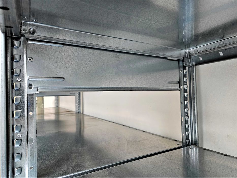 Regał Magazynowy 50x210x393/21p Metalowy Ocynk Garaż Warsztat Piwnica