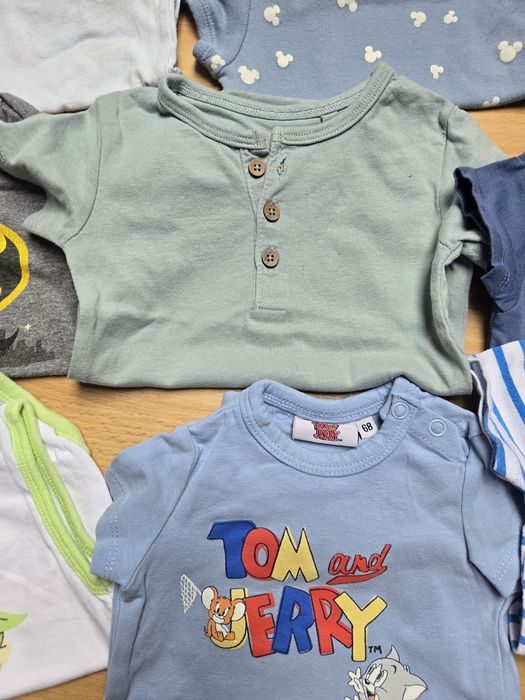 Paka body krótki rękaw 13 szt. Chłopiec 68