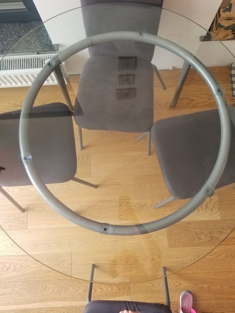 Stół szklany okrągły IKEA