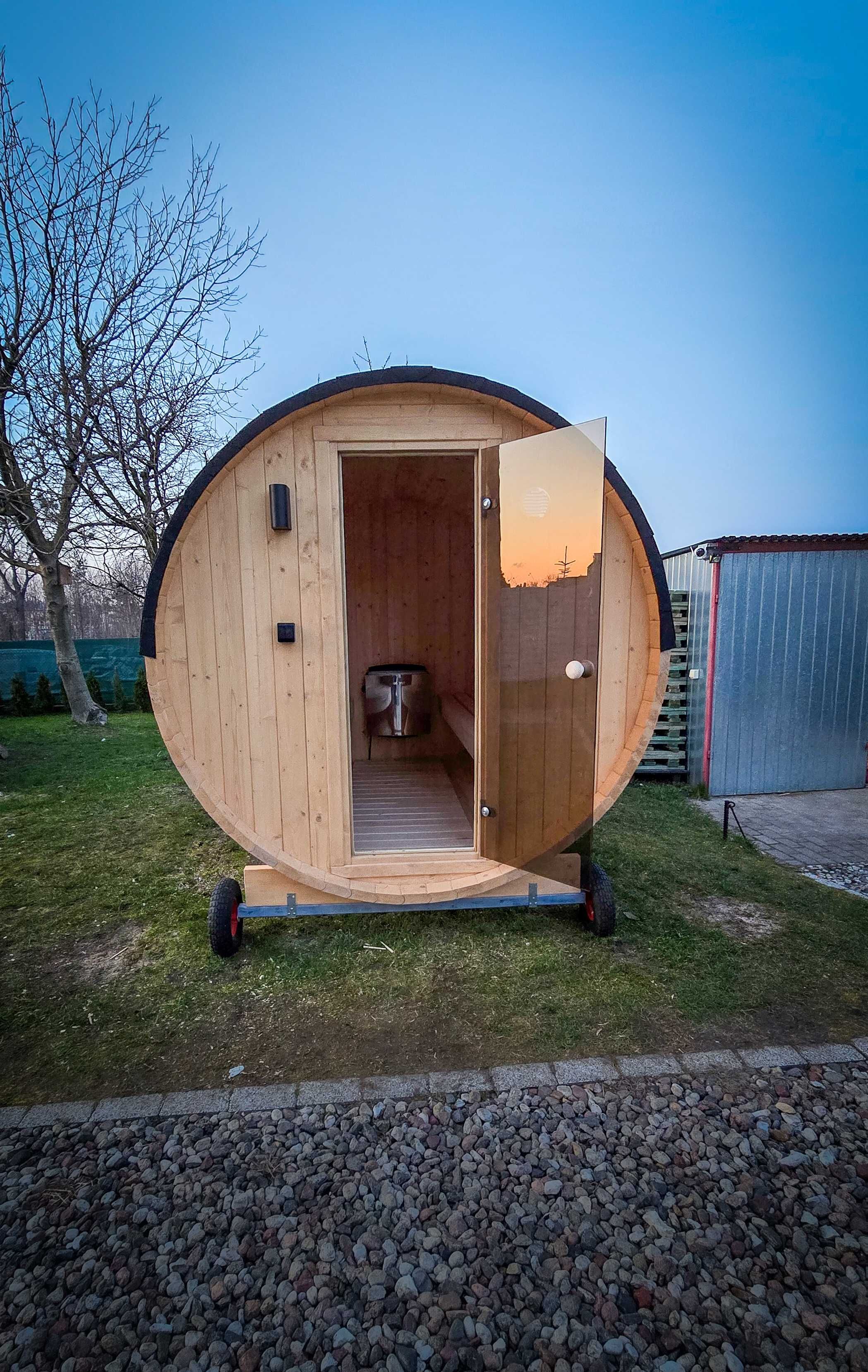 Sauna ogrodowa okrągła-beczka Wejherowo