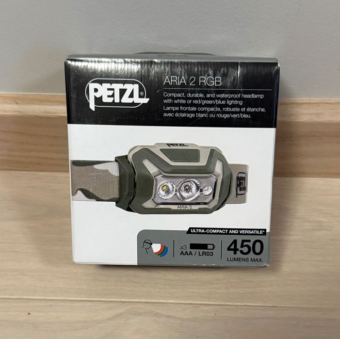 Налобна лампа Petzl ARIA 2 RGB • 450 лм