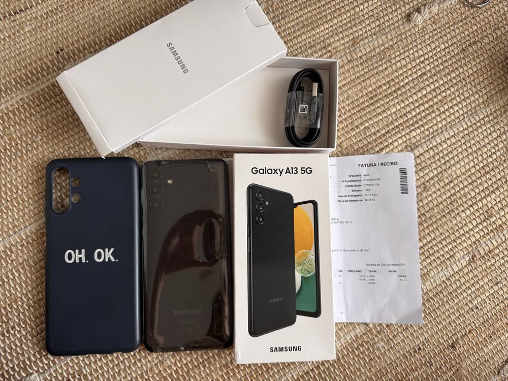 Galaxy A13 5G 128GB, impecável com fatura