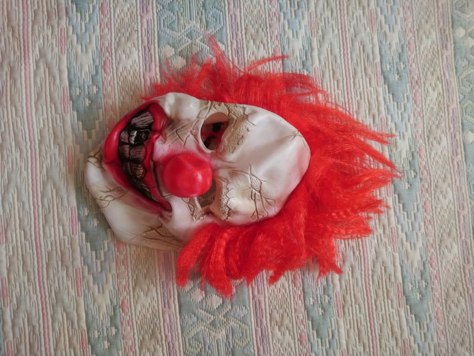 Карнавальна маска Джокер Клоун силіконова безрозмірна