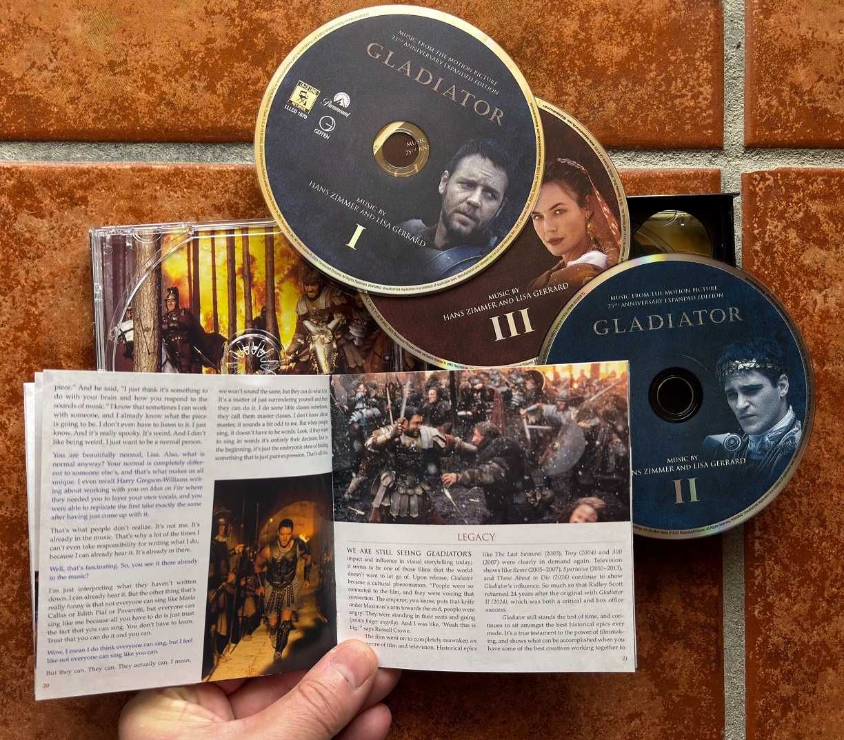 GLADIATOR: 25th Anniversary Limited Edition (3-CD SET)