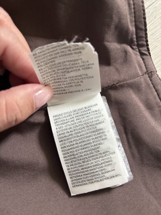 Вовняна осіння спідниця h&m клітинка бленд шерстяная юбка