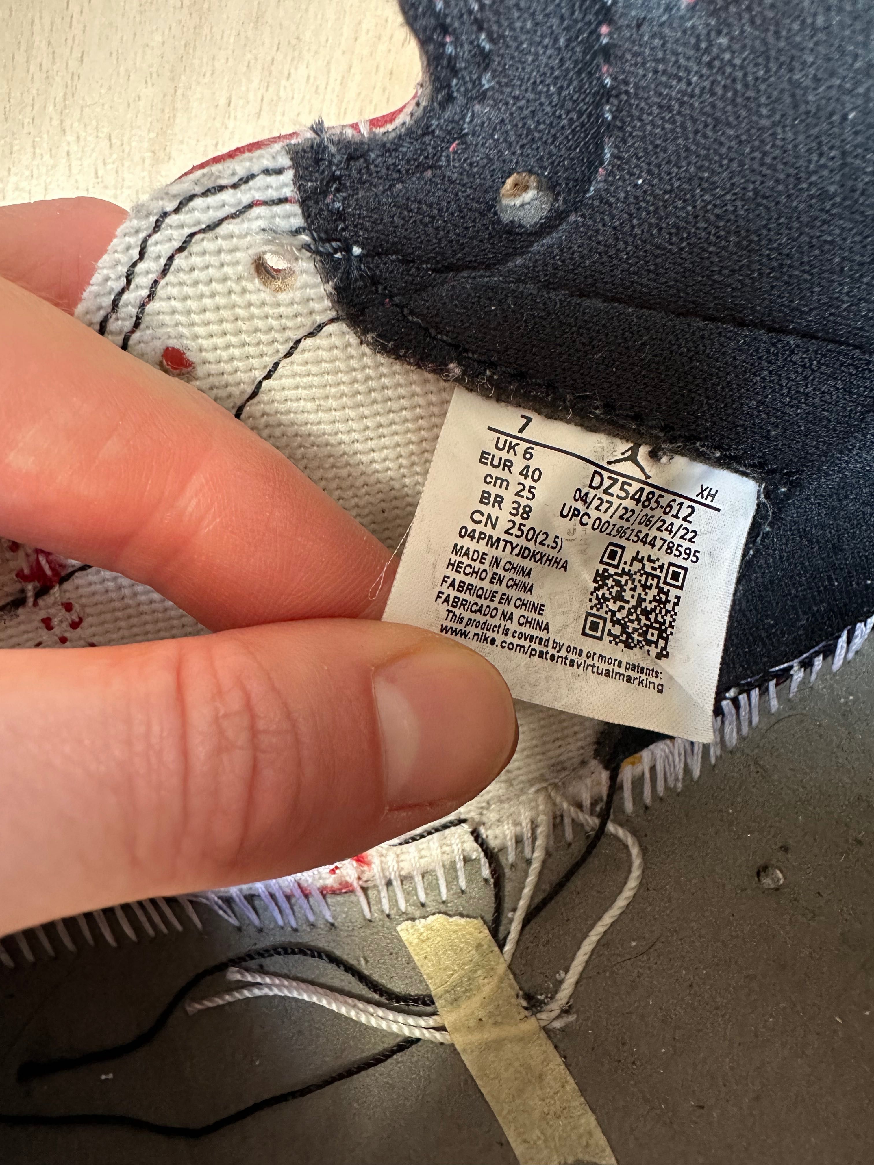 Nike Air Jordan 1 Retro High OG Lost and Found EU 40 US 7
