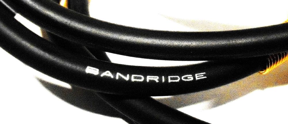 BANDRIDGE Vintage Cable Stereo Audio 1 x RCA to 1 x RCA GOLD - 50 cms
