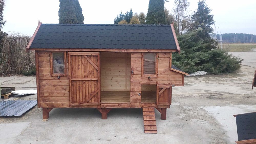 Kurnik 3.3x1.4 na nóżkach, linoleum, bardzo duzy!!