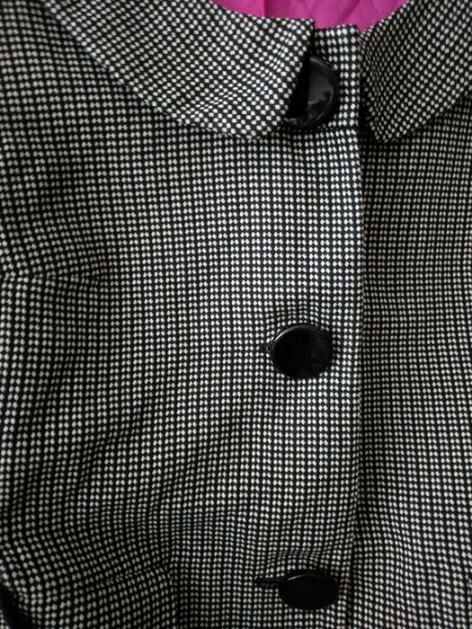 Next żakiet marynarka czarno-biały w kratkę 44