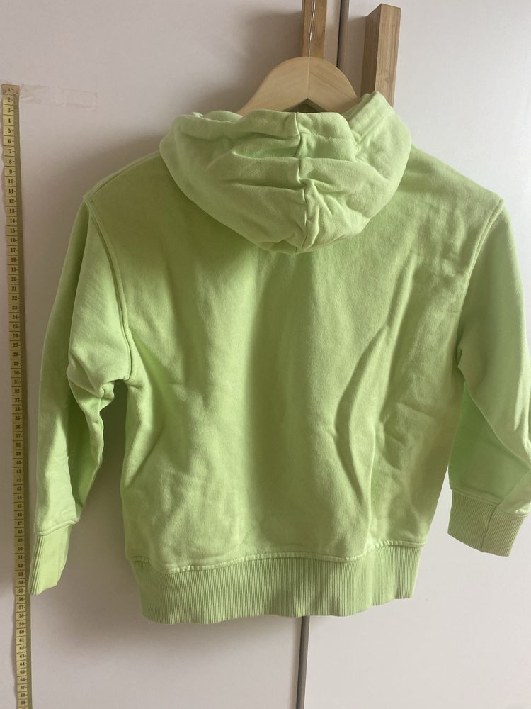 Bluza z kapturem ZARA  128/ 8lat zielona jaskrawa